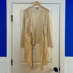 Lucky Brand | high-low open front cardigan | Large